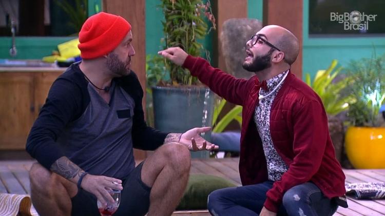 Mahmoud e Caruso - Reprodução/RedeGlobo - Reprodução/RedeGlobo