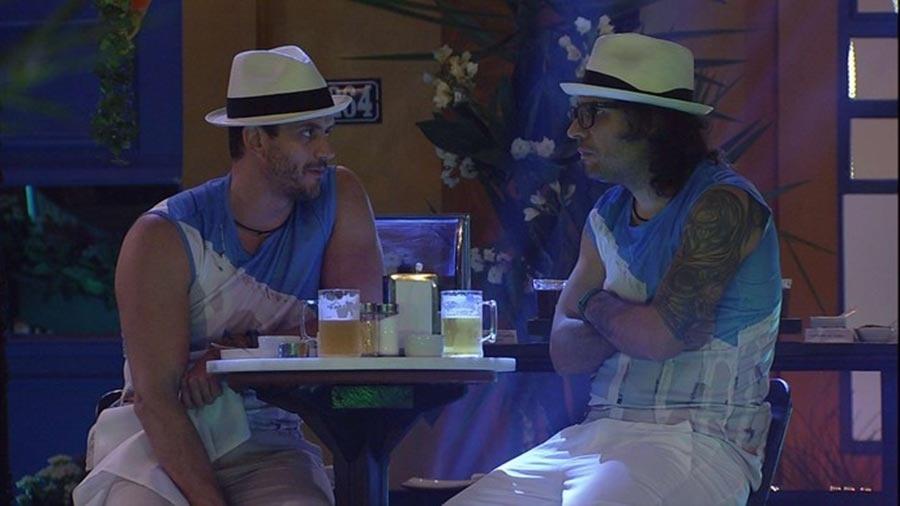 Marcos e Ilmar: os mais bem avaliados da casa - Reprodução/TV Globo