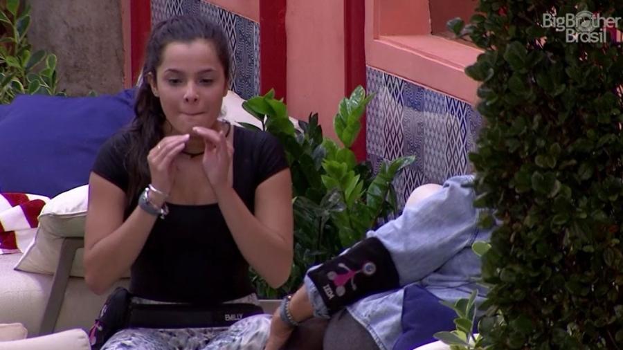Emilly afirma que Deus lhe enviou a liderança da semana - Reprodução/TV Globo