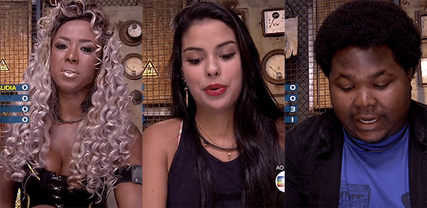Adélia, Munik e Ronan formaram o segundo paredão triplo do "BBB16" - Reprodução/TV Globo