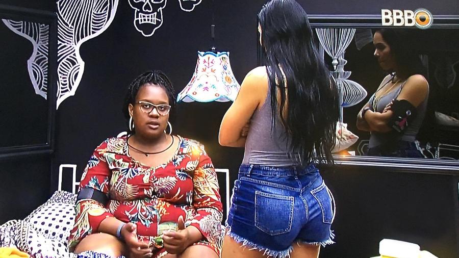 Roberta e Mayara falam que Gabriela pode ser uma atriz contratada - Reprodução/TV Globo