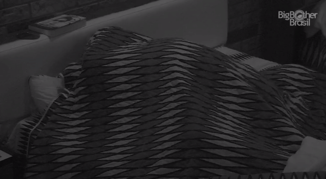 10.mar.2016 - Cacau e Matheus protagonizam segunda noite de sexo no "BBB16" - Reprodução/TV Globo