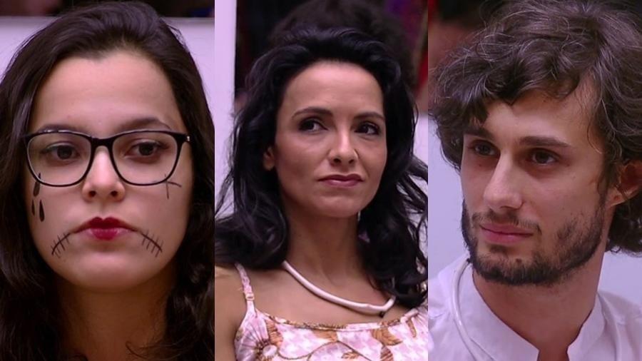 Emilly, Marinalva e Pedro: na berlinda do sexto paredão do "BBB17" - Reprodução/TVGlobo