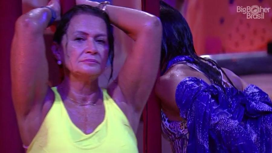 Ieda durante a prova de resistência desta quinta (23) - Reprodução/TV Globo