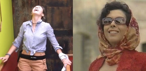 Ana Paula e Tieta - Reprodução/TV Globo - Reprodução/TV Globo