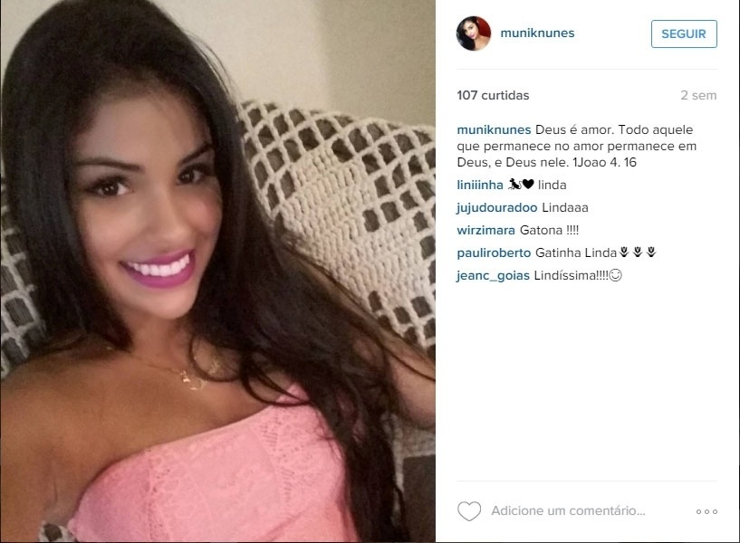 Munik, participante do "BBB16", é estudante - Reprodução/Instagram/MUNIKNUNES/