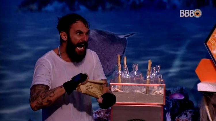 Wagner ganha imunidade na prova do líder - Reprodução/GloboPlay - Reprodução/GloboPlay