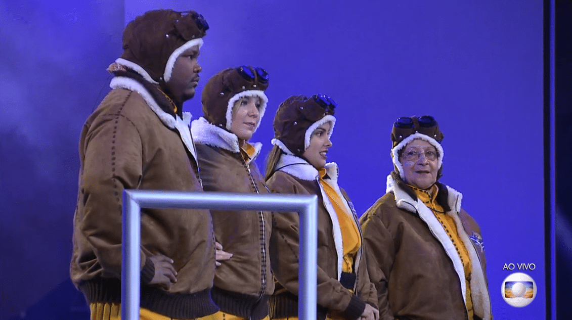 29.mar.2016 - Brothers disputam a terceira etapa da prova do líder - Reprodução/TV Globo