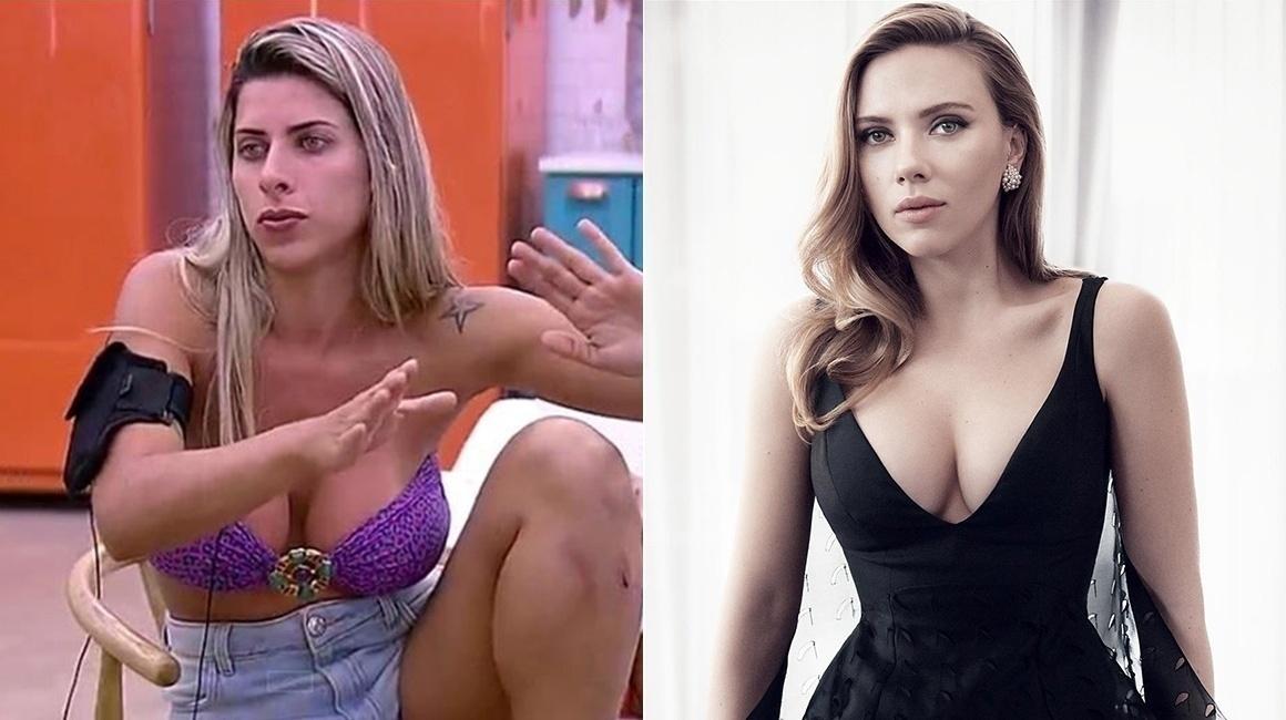 Ana Paula Minerato foi comparada com Scarlett Johansson - Montagem