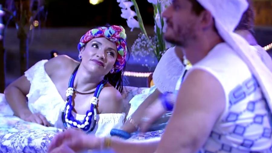 Marinalva compara Emilly e Vivian, durante festa no "BBB17" - Reprodução/ TV Globo