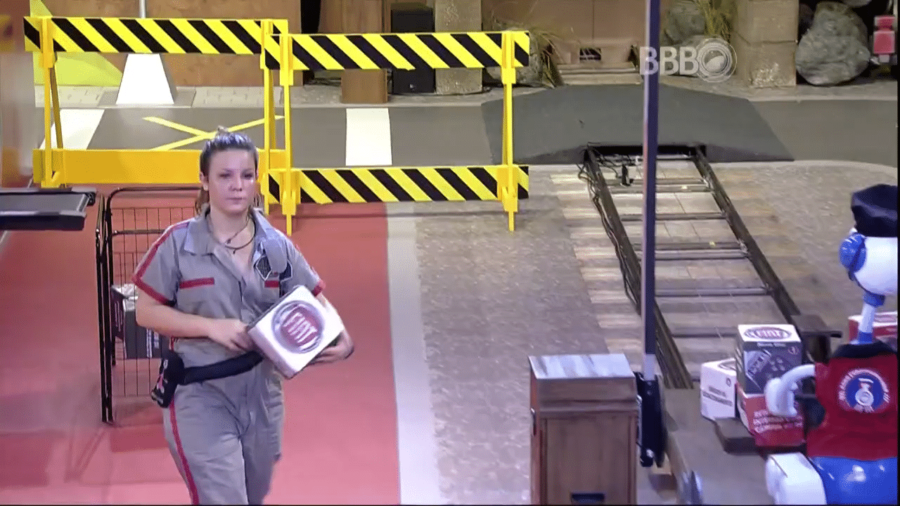 2.abr.2016 - Maria Claudia na última prova do "BBB16" - Reprodução/TV Globo