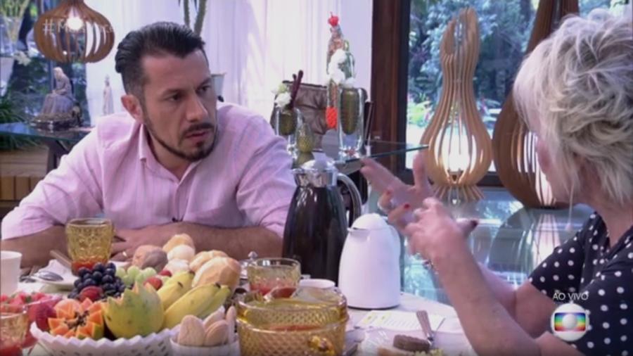 Rômulo toma café da manhã com Ana Maria Braga no "Mais Você" - Reprodução/Globo