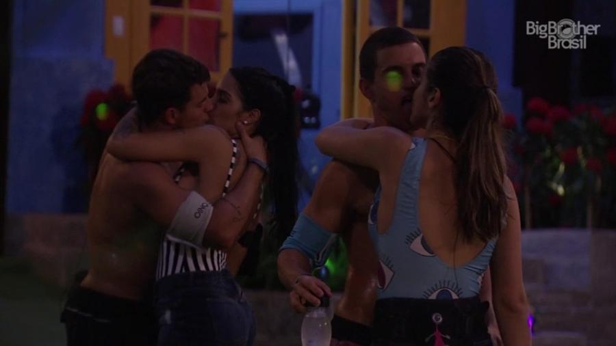 Manoel Antonio Mayara Vivian Beijo BBB17 - Reprodução/TV Globo