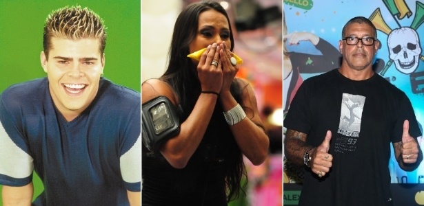 Rafael Vannucci, Kelly Medeiros e Alexandre Frota participaram de dois reality shows - Montagem/Divulgação/SBT/TV Globo/Photo Rio News
