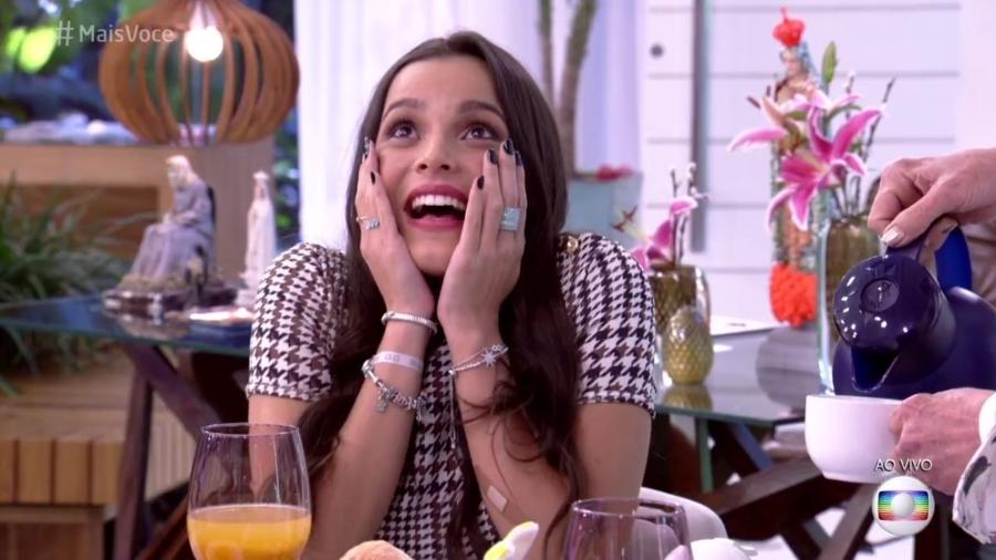 Emilly se emociona - Reprodução/ TV Globo