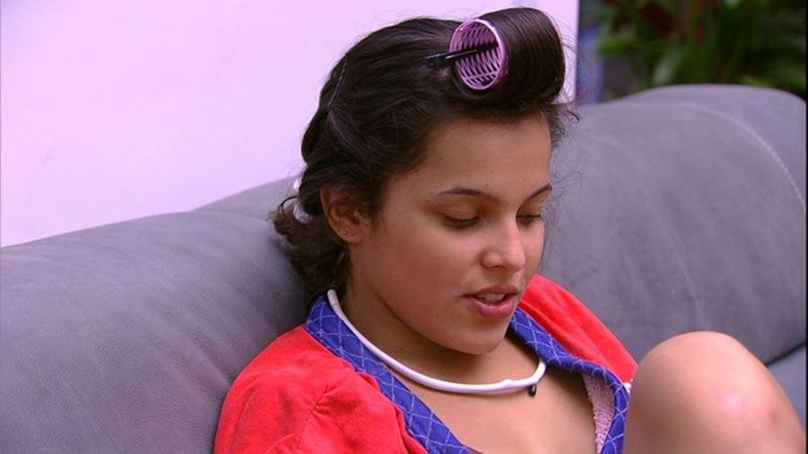Emilly elenca os homens mais bonitos da casa - Reprodução/TV Globo