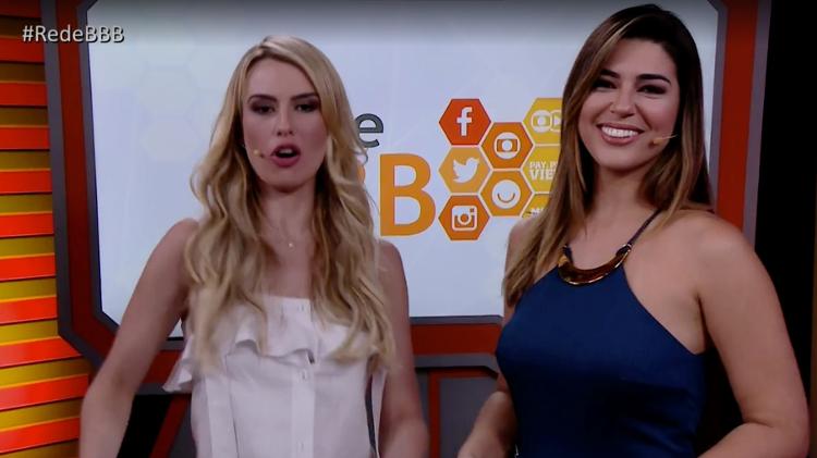 Fernanda Keulla e Vivian Amorim na apresentação da "Rede BBB" - Reprodução/Gshow - Reprodução/Gshow