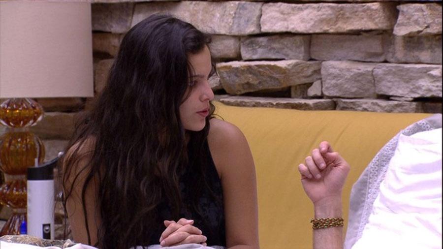 Emilly não quer que Marcos vote em Ieda para paredão - Reprodução/TVGlobo