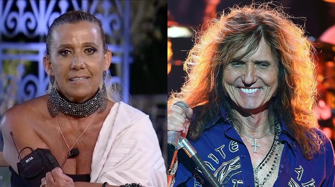 Rita Cadillac foi comparada com David Coverdale - Montagem
