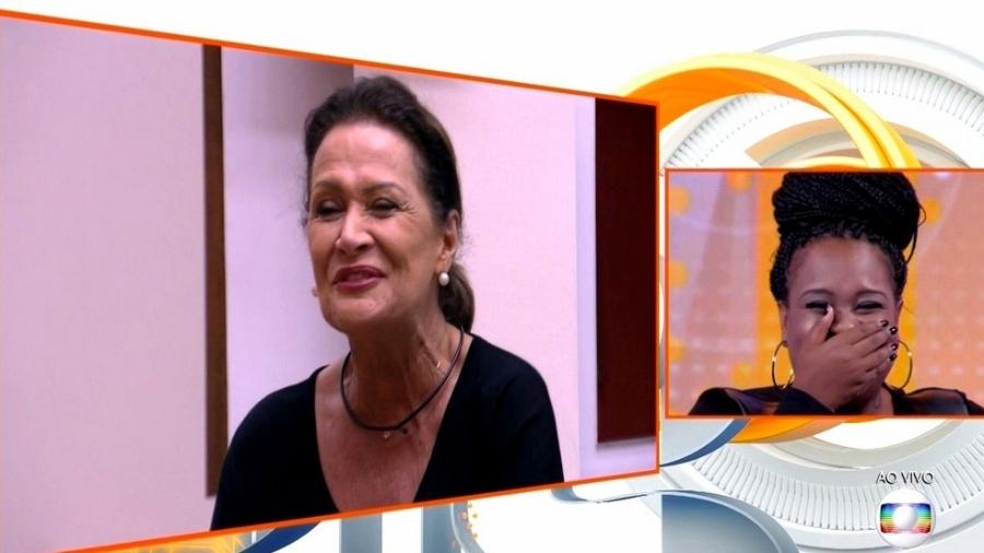 Ieda erra o nome de Roberta durante o programa ao vivo - Reprodução/TV Globo