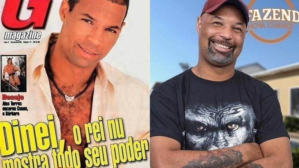 Montagem da Revista "G Magazine" do participante Dinei de "A Fazenda 9" - Montagem/GMagazine/Antonio Chahestian/Record TV