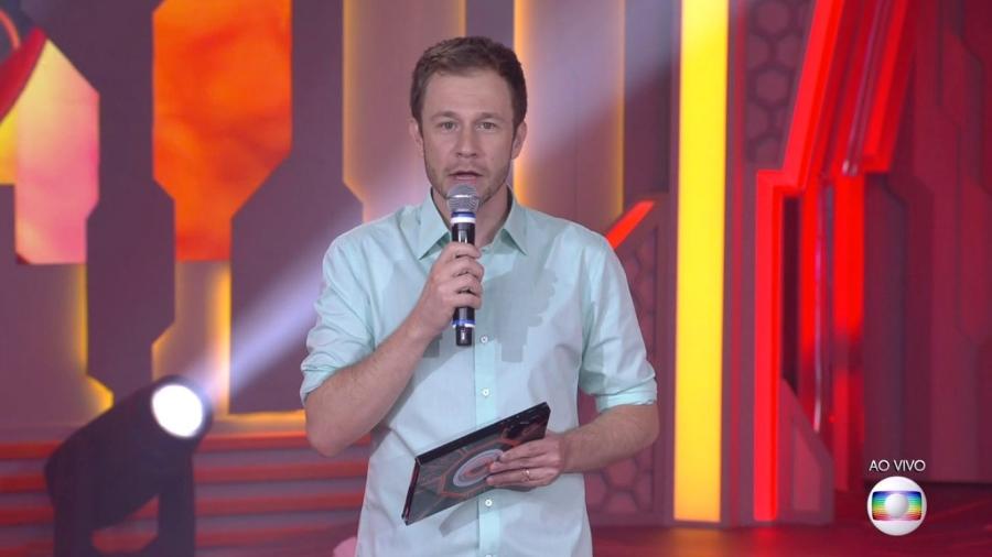 Tiago Leifert anuncia o fim da votação do quarto paredão - Reprodução/TvGlobo