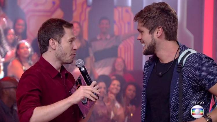 Breno e Leifert - Reprodução/TvGlobo - Reprodução/TvGlobo