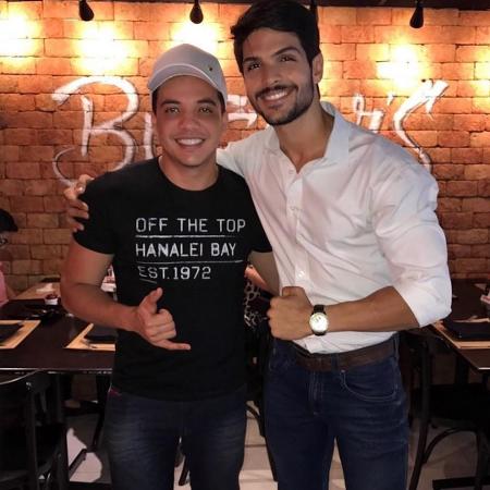 Lucas Fernandes, do "BBB 18", recebeu Wesley Safadão em seu restaurante - Reprodução/Instagram - Reprodução/Instagram