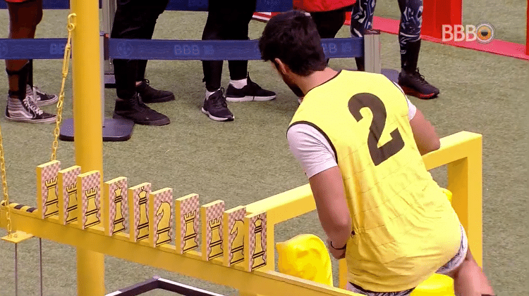 Equipe amarela na prova da comida - Reprodução/Globosatplay - Reprodução/Globosatplay