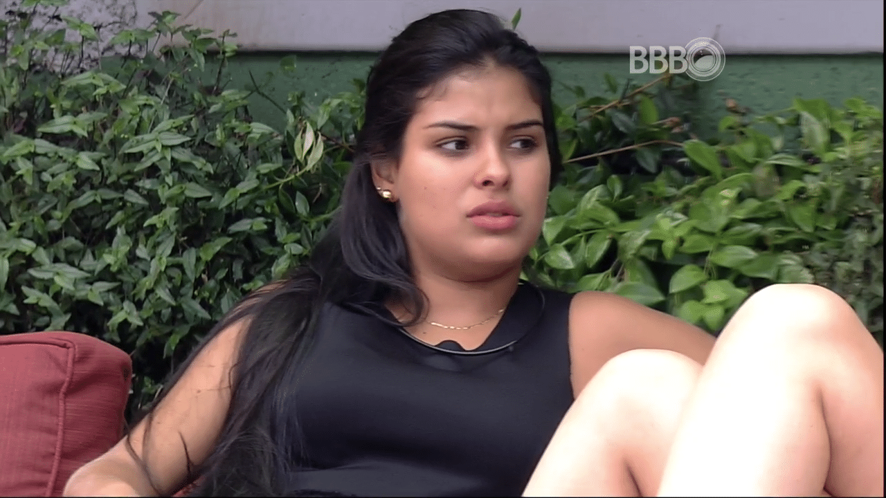 2.mar.2016 - Munik acredita que Renan e Adélia substiman sua ida ao paredão no "BBB16" - Reprodução/TV Globo