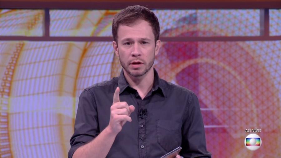 Tiago Leifert anuncia as regras da prova do líder dessa semana - Reprodução/TV Globo