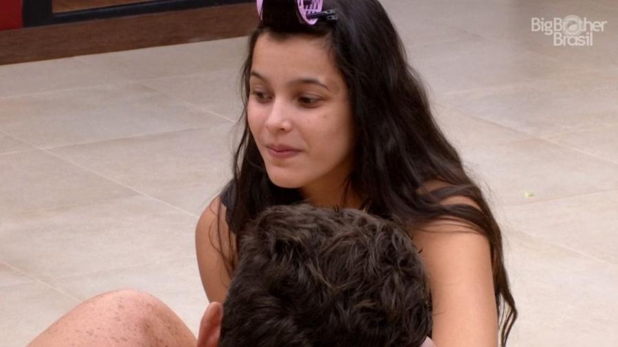Emilly elogia postura de Ieda - Reprodução/TV Globo