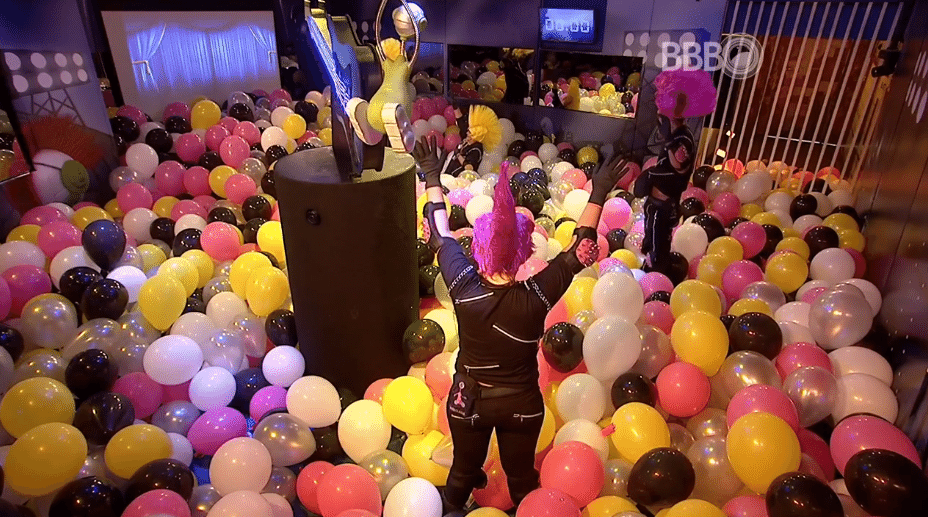 13.mar.2016 - Maria Claudia e Matheus vencem a prova da comida e farão as compras da semana - Reprodução/TV Globo