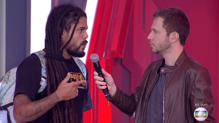 VIegas conversa com Leifert - Reprodução/TvGlobo - Reprodução/TvGlobo