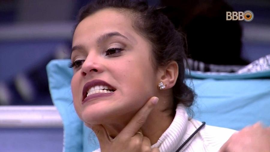 Emilly perde o controle depois de ser indicada ao paredão - Reprodução/TV Globo