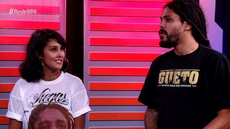 Viegas e amiga - Reprodução/Gshow - Reprodução/Gshow