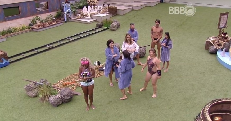 Adélia, Maria Claudia, Harumi e Juliana vencem a primeira prova do anjo - Reprodução/ TV Globo