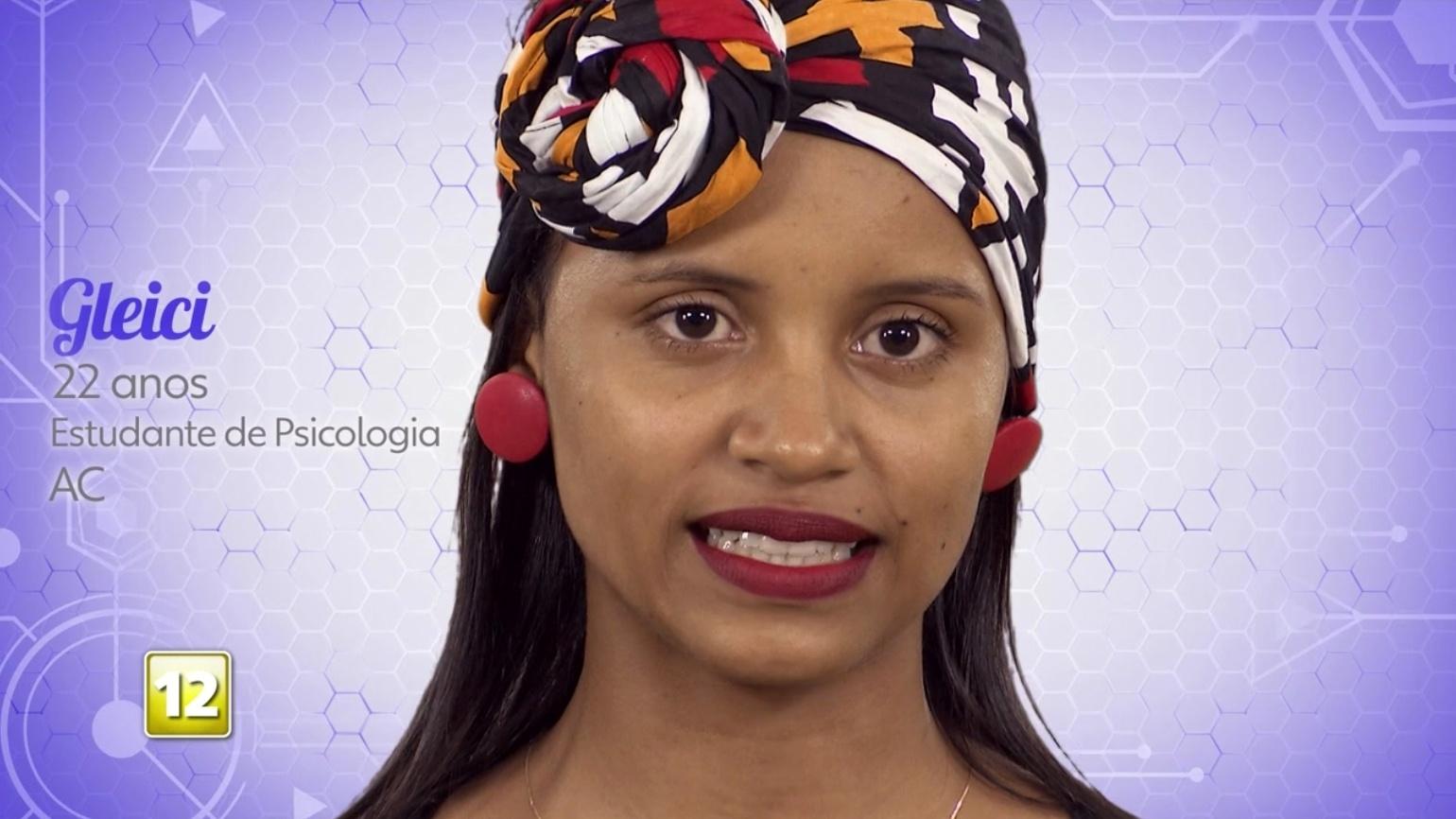 Gleici, participante do "BBB18" - Reprodução/TVGlobo