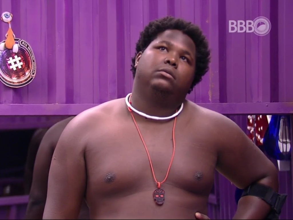 15.fev.2016 - Ronan, que enfrenta Daniel no paredão da próxima terça-feira (16), acredita que ficará na casa - Reprodução/ TV Globo