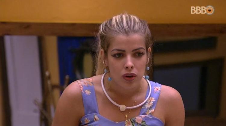 Jaqueline briga - Reprodução/Globoplay - Reprodução/Globoplay