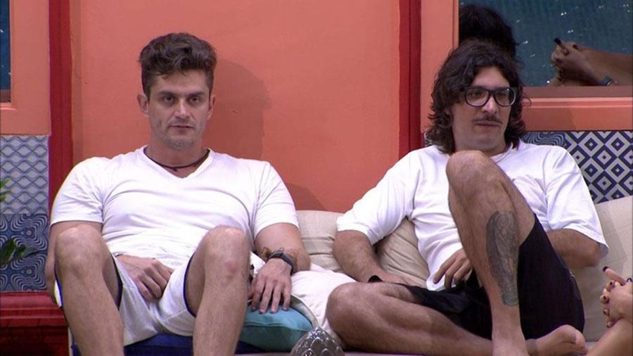 Marcos e Ilmar avaliam Rômulo, principal adversário - Reprodução/TVGlobo
