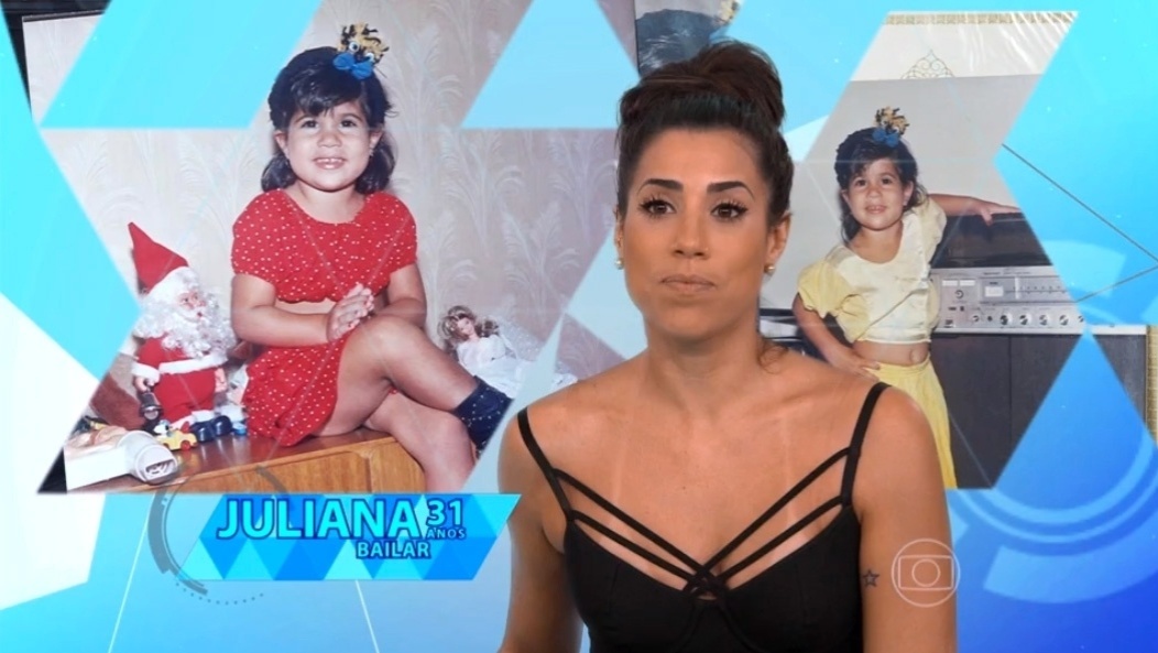 19.jan.2016  - A participante do "BBB16", Juliana é bailarina - Reprodução TV Globo