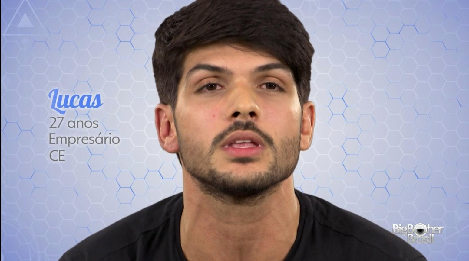 Lucas, participante do "BBB18" - Reprodução/TV Globo