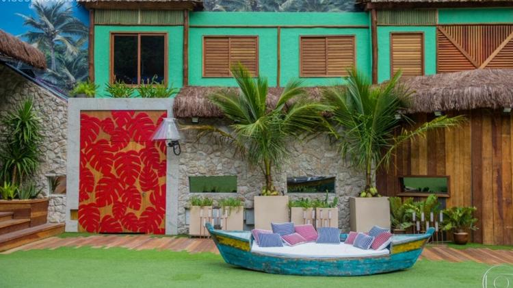 Parte externa da casa do "BBB18" - Reprodução/Gshow - Reprodução/Gshow