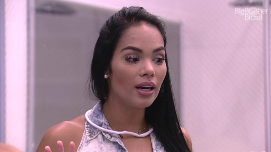 Mayara ainda não sabe que foi de Roberta o voto decisivo do paredão - Reprodução/Tv Globo