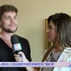 Breno, um dos participantes do "BBB18, com a repórter Vivian Amorim - Reprodução/TV Globo