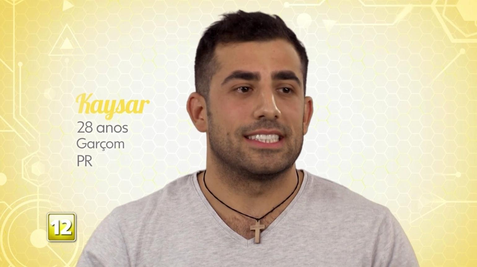 Kaysar, participante do "BBB18" - Reprodução/Gshow