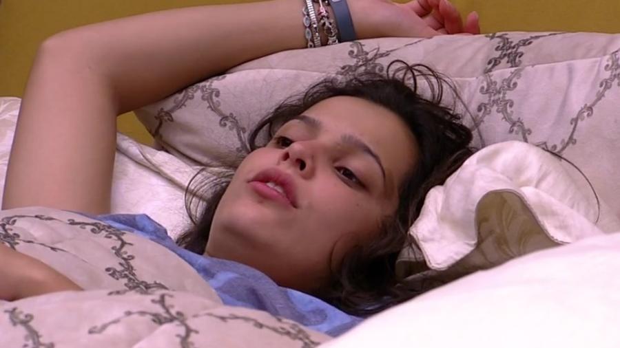 08.02.2017- Emilly afirma que não tem intenção de ficar com Marcos nem dentro, nem fora do "BBB17" - Reprodução/Tv Globo