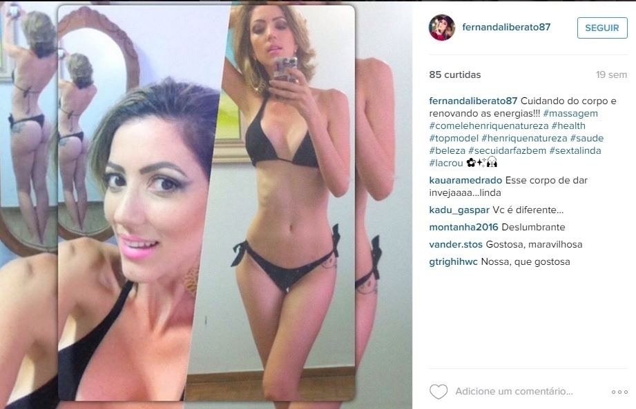 Fernanda Liberato, candidata a participante do "BBB16" - Reprodução/Instagram/fernandaliberato87