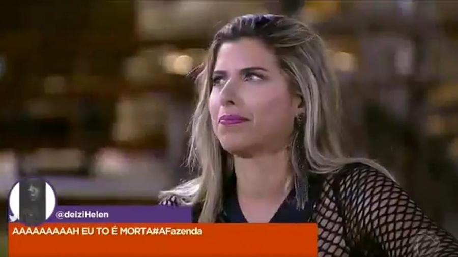 Ana Paula Minerato diz que beijaria o humorista Marcelo Zangrandi - Reprodução/Record